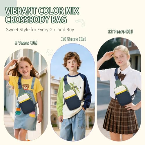 Image of Birthday Back to School Gifts for Teen Girls 8-12, Fanny Pack Crossbody Bag | 8 9 10 11 12 Year Old Girl Birthday Gifts, Kids Sling Bag Purse Travel Essential, Preppy Fashion Tween Girl Gift Trendy Stuff