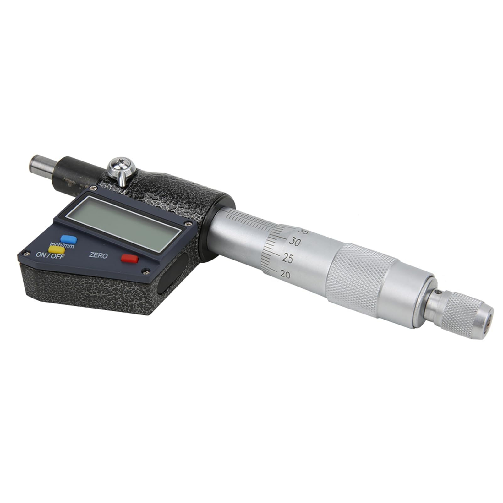 Domary Cabezal de Micrómetro Digital de Carburo Cementado, Herramienta Medición Alta Precisión para Profesionales, Diseño Ergonómico Conveniente 0-25 Mm (0-25 mm)