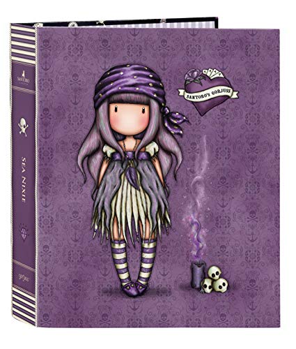 Santoro Carpeta De Folio 4 Anillas De Gorjuss Sea Nixie, 270X60X330Mm