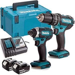 Makita 18V Kombibohrer-Schlagschrauber Twin Kit DLX2131TJ