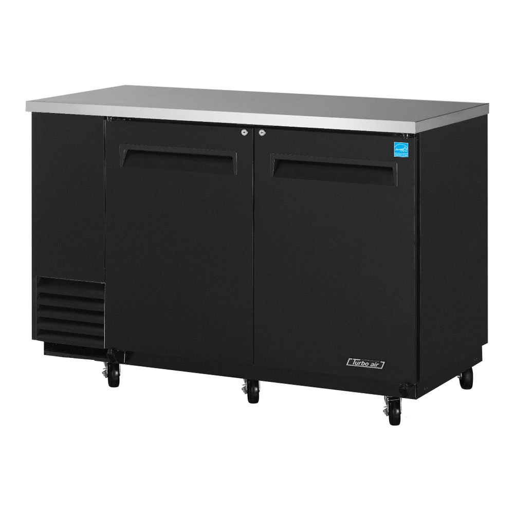 Turbo Air TBB2SB 19 cu. ft. Back Bar with Forced Air Cooling System Fluorescent Interior Lighting High Density PU Insulation Adjustable Wire Shelves and Efficient Refrigeration System: Solid