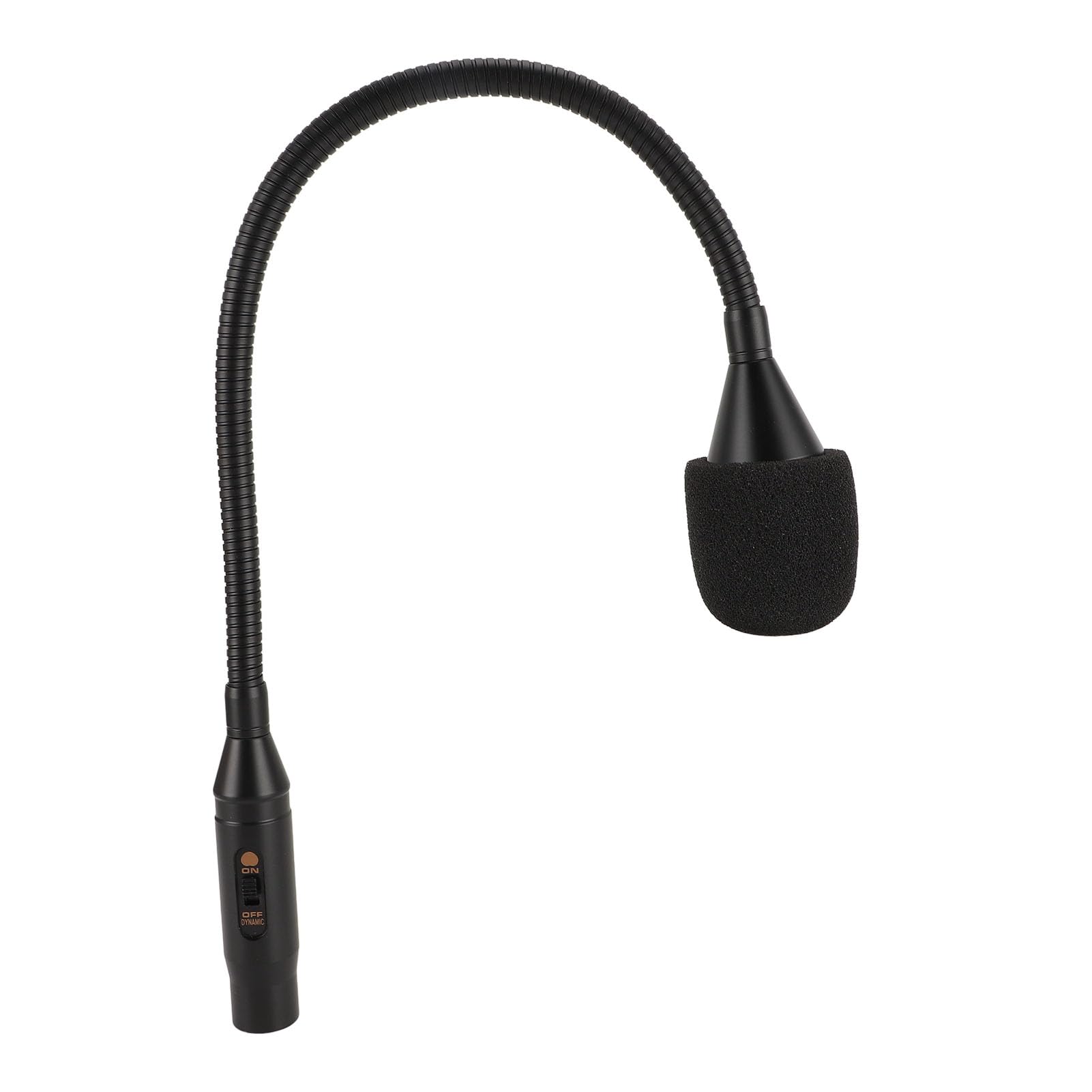 Dynamisches Schwanenhalsmikrofon für Gesangsanwendungen, 3-poliges XLR-Mikrofon, DJ-Mikrofon. Professionelles XLR-Schwanenhalsmikrofon für die Bühne