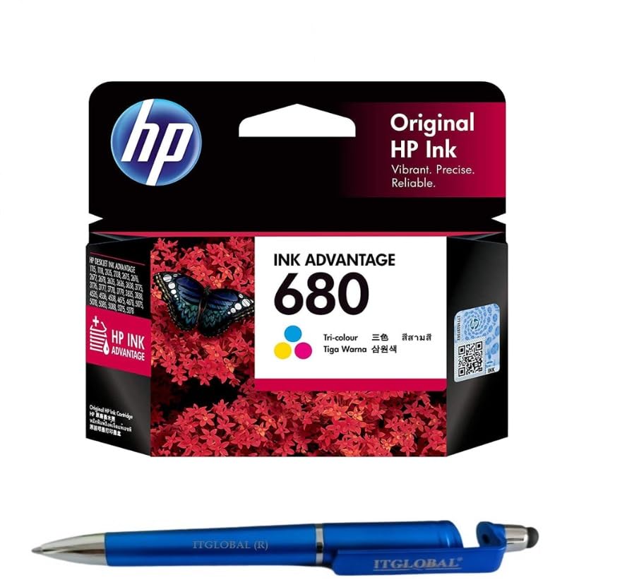 HP 680 Ink Cartridge (Colour) with 3in1 Multi-Function Mobile Phone Stand, Stylus Pen, Anti-Metal Texture Rotating Ballpoint Pen (Very Colors) (B0CP7CV46Z) Amazon Price History, Amazon Price Tracker