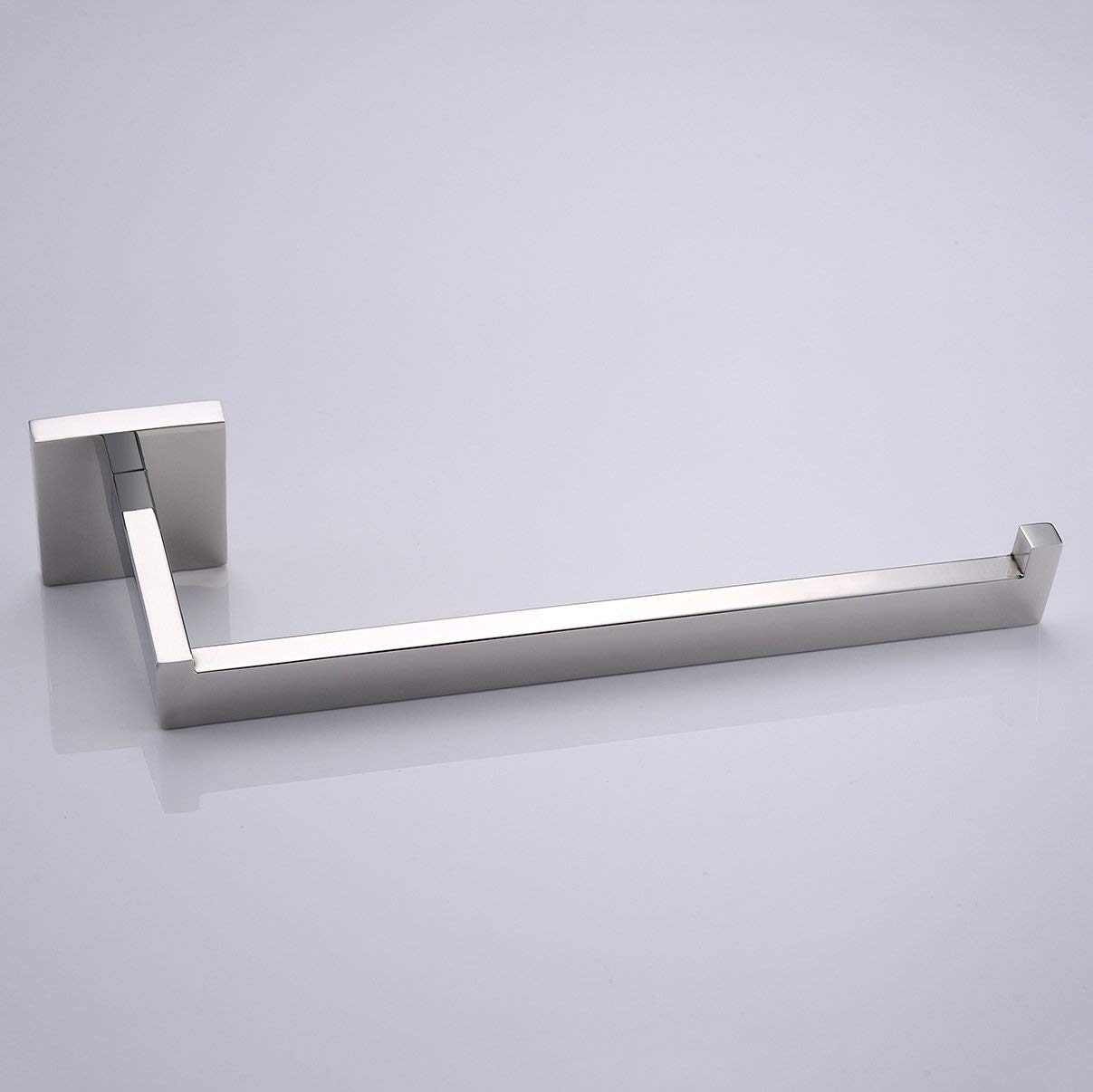 Porte Serviette Mural en INOX Chromé Poli Anneau Porte-Serviette Accessoires Salle de Bain