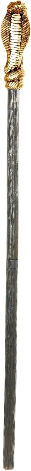 Charades Adult 62-Inch Cobra Staff Costume Weapon, Gold/Black : Clothing, Shoes & Jewelry