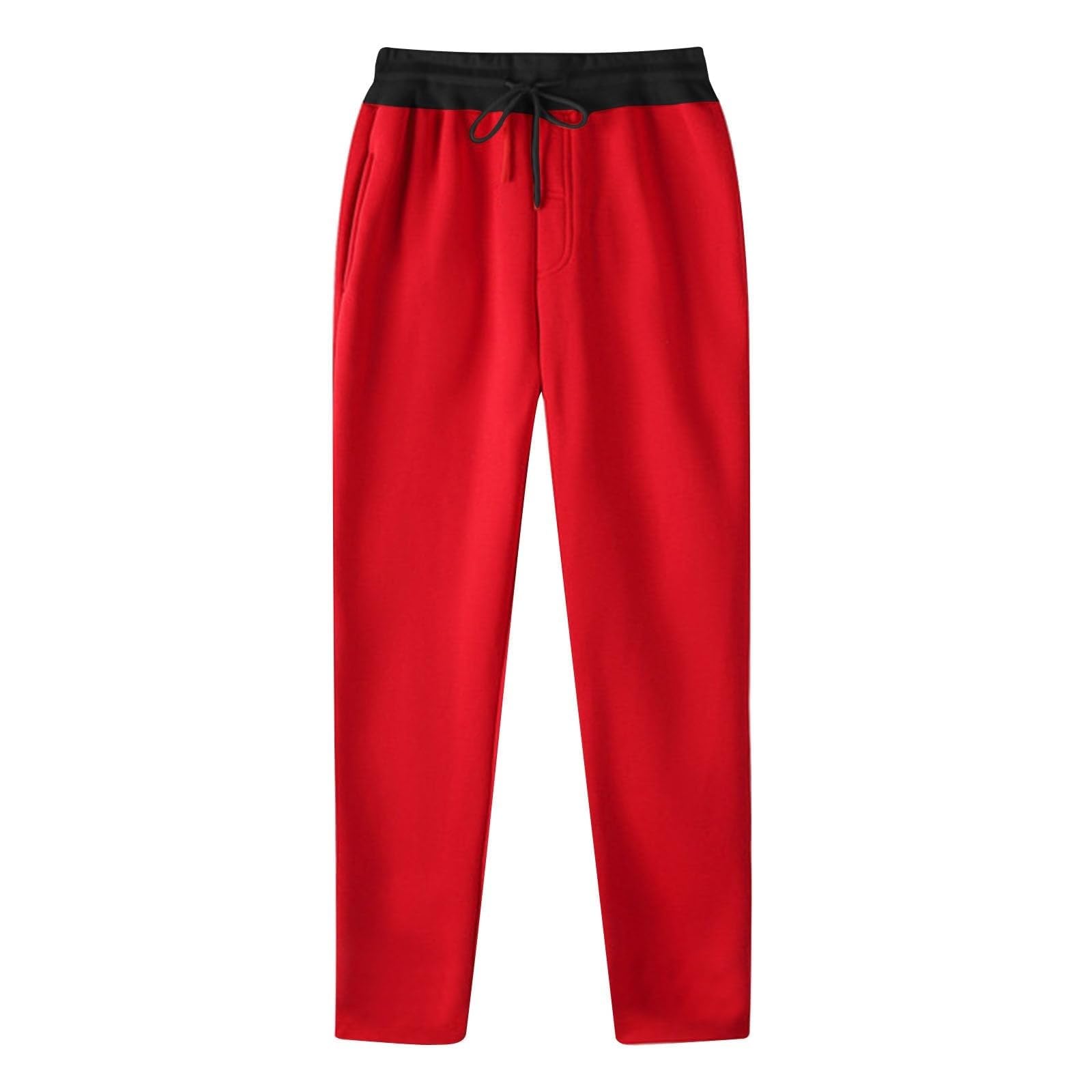 Generisch Pack de 3 pantalones de chándal para hombre, pantalones de entrenamiento holgados, cómodos, pantalones de fitness monocolor, pantalones de ocio, pantalones de exterior, pantalones ligeros