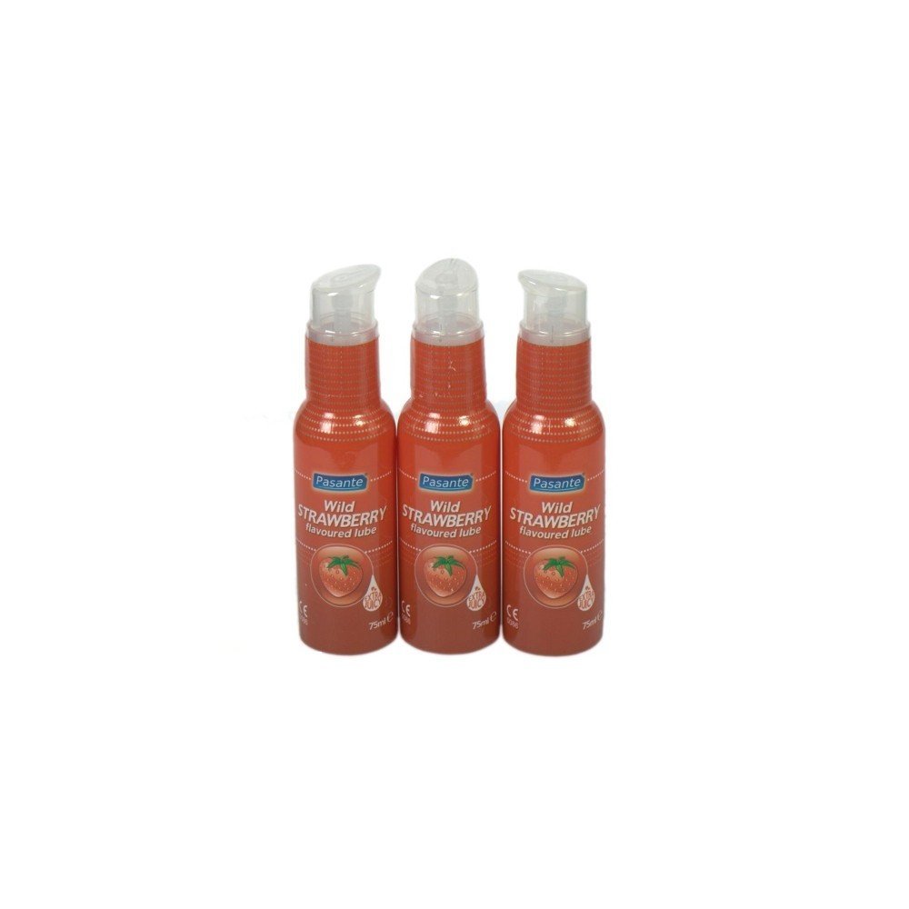 Pasante® Wild Strawberry Lube 75ml - 3 Pack