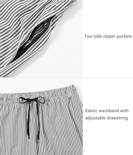 Image of Tyhengta Men's Swim Trunks Quick Dry Beach Shorts with Zipper Pockets and Mesh Lining