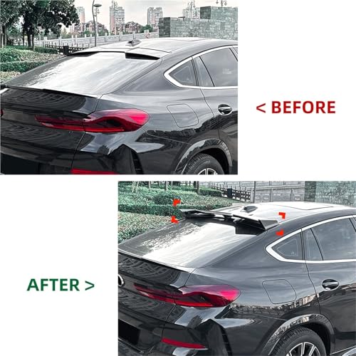 Aileron arrière fixe style carbone pour customisation X6 2019