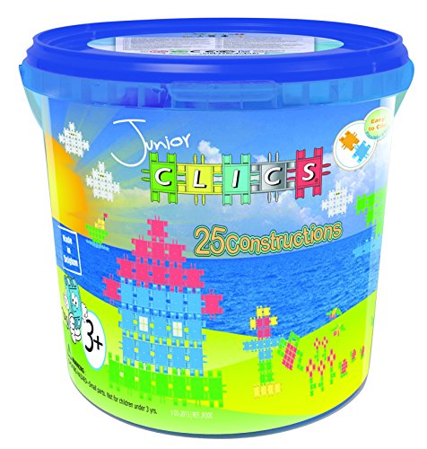 Clics Toys - Junior Barril con 300 Piezas, 25 Modelos en 1 (BBM NV JR300)