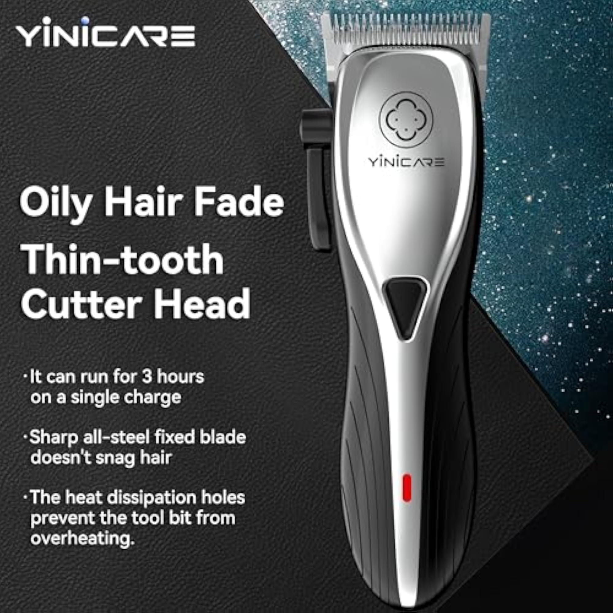 Professional Cord/Cordless Electric Hair Clippers for Men