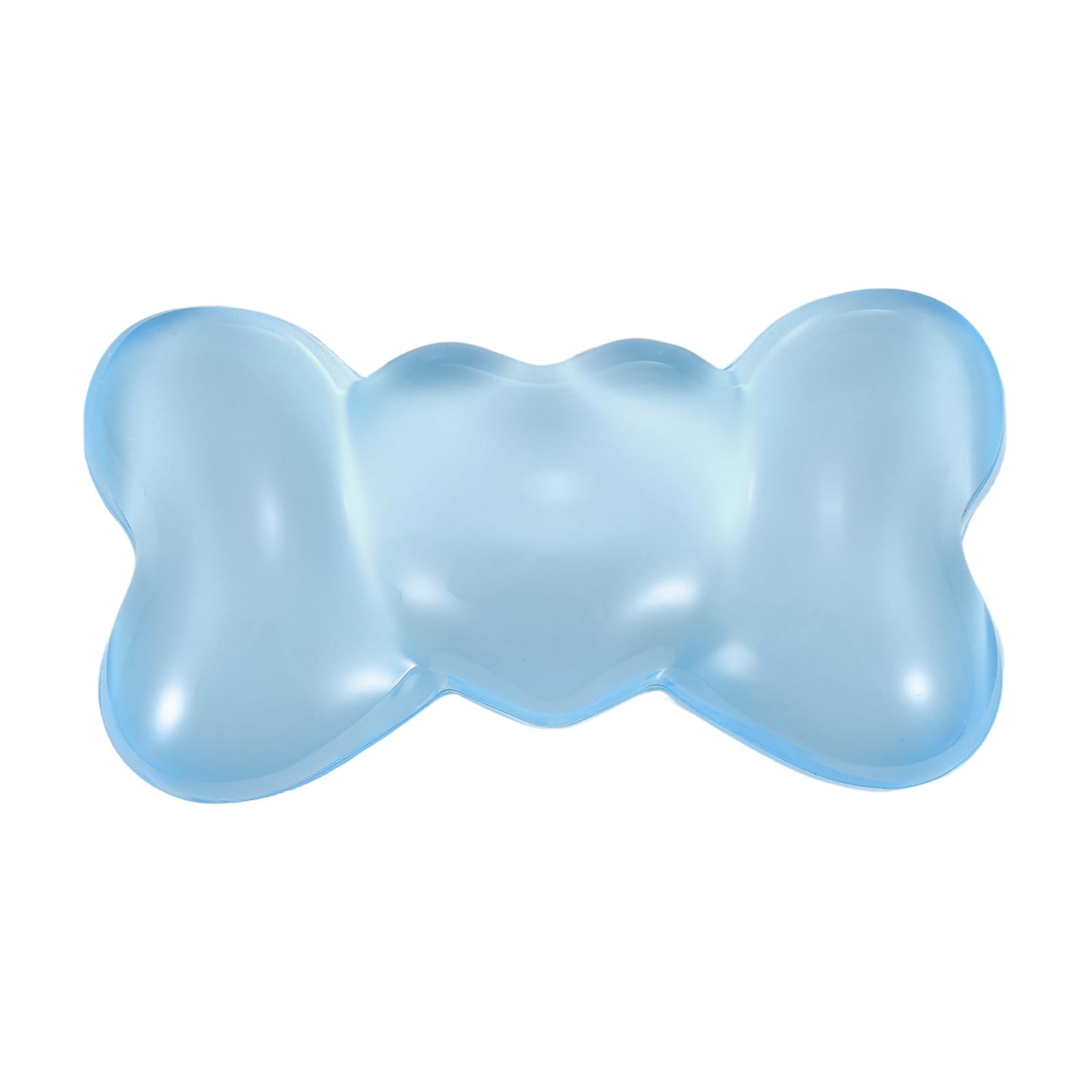 PATIKIL Gel Wrist Rest, Wrist Support for Mouse Bow Shape Ergonomic Mouse Pad Soft Silicone Support Comfortable Cushion for Computer Gaming Office Home, Bright Blue
