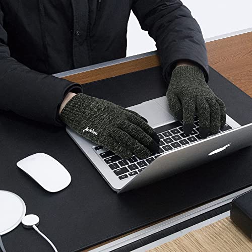 Image of Achiou Winter Gloves, Glove for Men Women, Upgraded Touch Screen Texting Warm Running with Thermal Soft Knit Lining