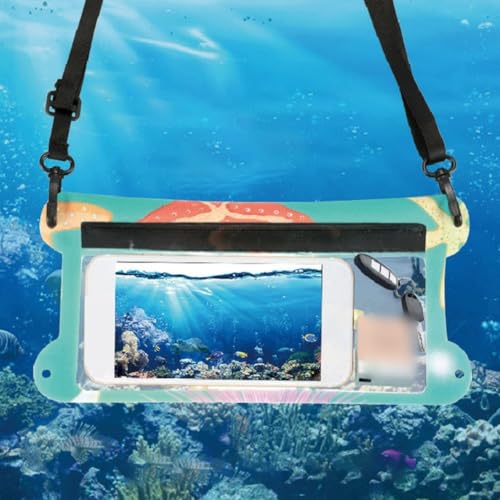 Floweringbeter Funda impermeable para teléfono móvil para playa, se adapta a dispositivos de 3 7 a 7 pulgadas, protege contra daños por agua (colorido)