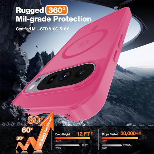 Image of WRJ Magnetic Case for Google Pixel 10 Pro XL 6.8-Inch,Hot Pink