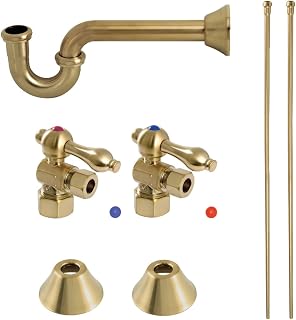 Kingston CC53307LKB30 Plumbing Sink Trim Kit w/P-Trap,Brushed Brass