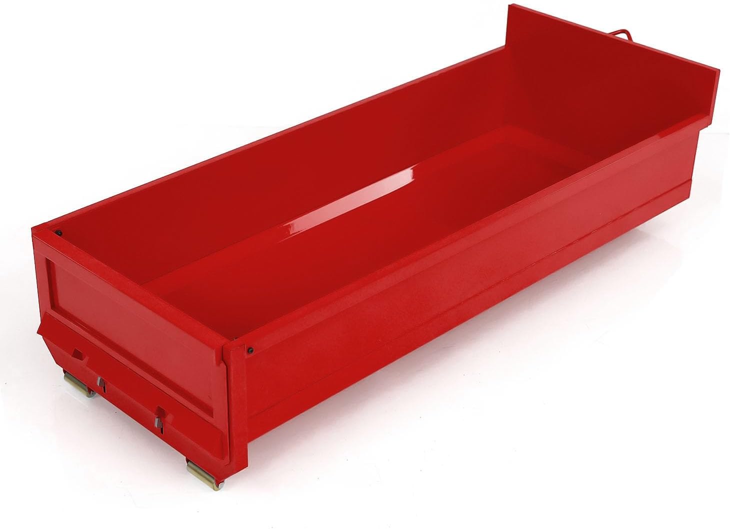 1/14 8X8 Metal U-Shaped Short Bucket for Full Dump Truck 10X10 Hydraulic RC Cars for Adult Hobby(Red)