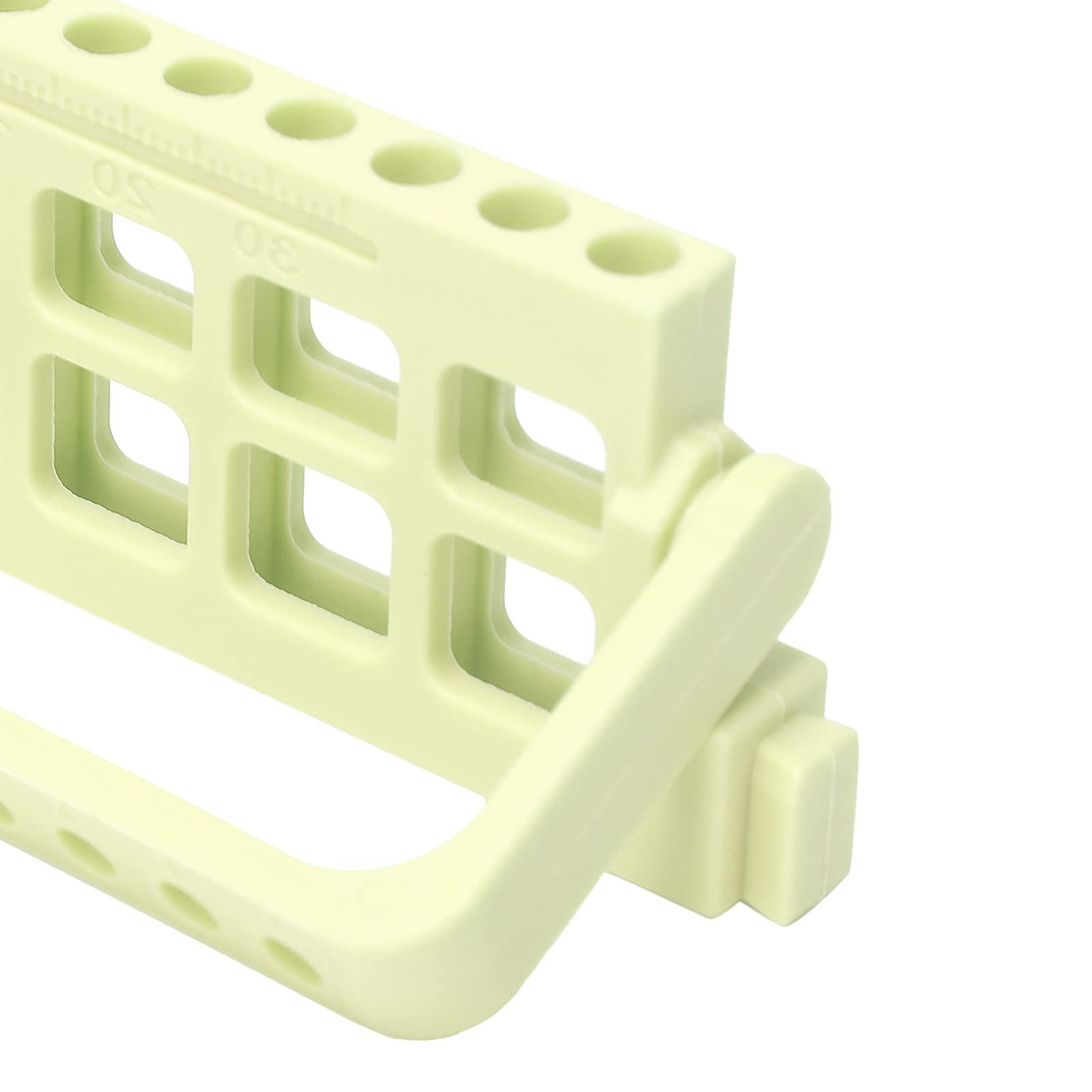 Support de perceuse dentaire pour limes endodontiques, 8 trous, support de fichier de canal radiculaire, accessoires dentaires (jaune clair)