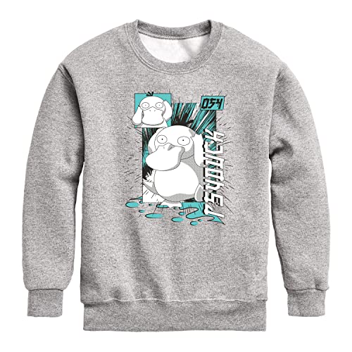 HYBRID APPAREL - Pokémon - Psyduck Anime - Youth Crewneck Fleece Sweatshirt