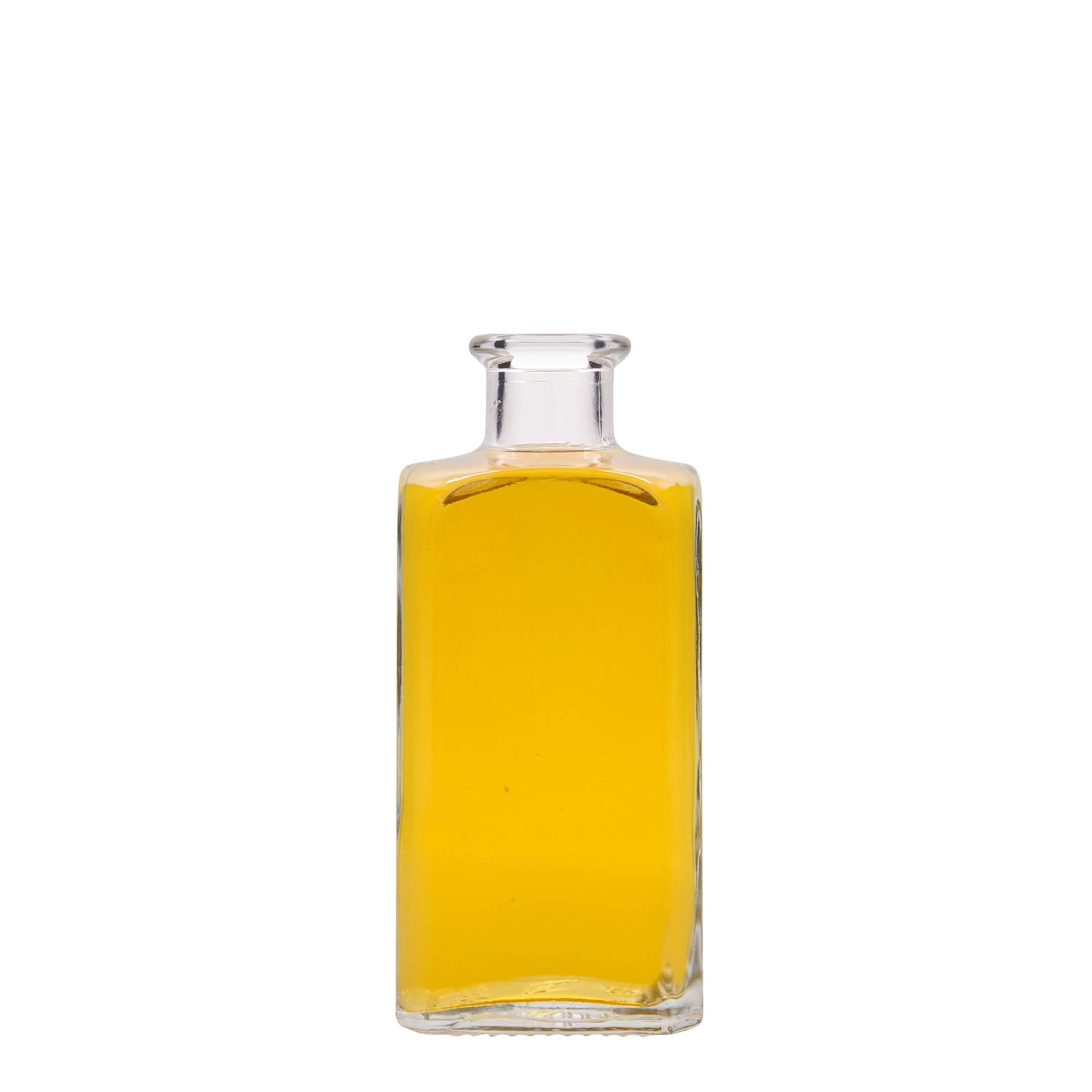 Zestaw 24 szklanych butelek 250 ml Farmaceuta Carré kwadratowe z naturalnym korkiem