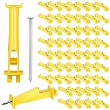 Tandefio 50 Pcs Electric Fence Insulator 5 Inch, Yellow