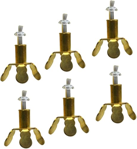 Cabilock Soporte de mecha de tres patas, soporte de mecha de cobre para lámpara de aceite, soporte de mecha de latón, mechas para hacer velas,