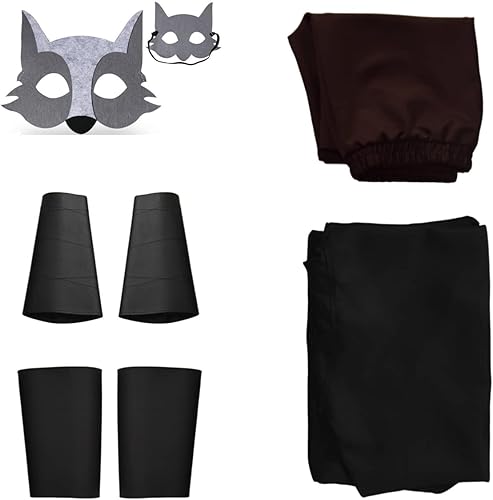 Miniatura 6 de Disfraz de gato con botas para niños, disfraz de lobo de la muerte, cosplay, gato, lobo grande malo, disfraz de Halloween, sudadera con capucha y