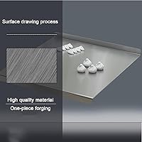 Vista 7 de Tabla de cortar de acero inoxidable para cocina, 304 tablas de cortar de doble cara de grado alimenticio, tabla de cortar duradera resistente al