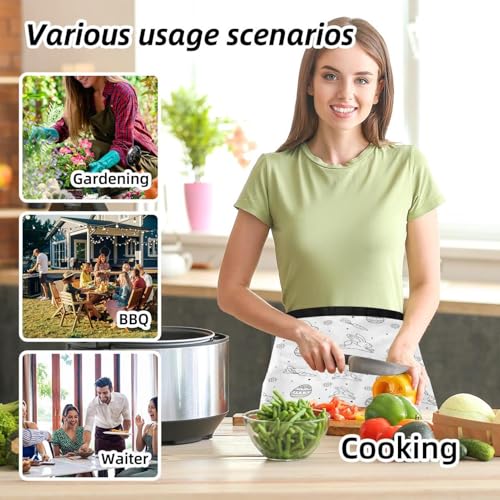 Tabliers courts de chef protecteurs pour simplifier le nettoyage de la maison