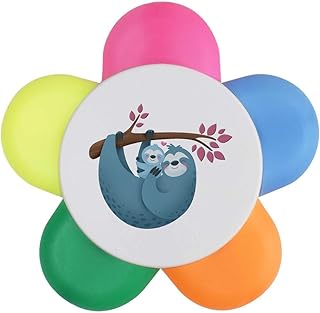 Azeeda 'Sloth Mother & Baby' Flower Shape Hig...