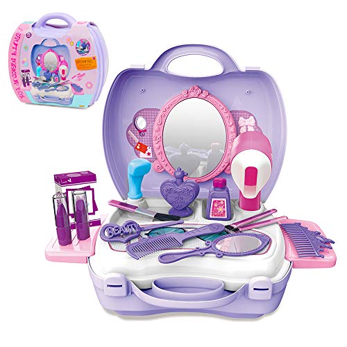 Gizmovine Play Makeup for Little Girls Princess Toys Pretend Make Up kit for Toddlers Kids Age 2 3 4 5 6 Year Old