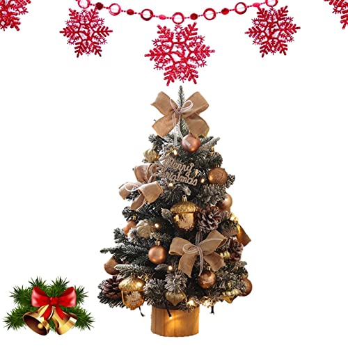 Mini natal, Árvore Natal requintada com luzes LED, GranNatal mesa para decorações Natal