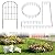 KIMAZO 25 Pack Decorative Garden Fence Panels – Metal Arched Fencing Dog Fence No-Dig Animal Barrier Fence Rustproof Garden Edging for Yard, Patio, Dog Run, Outdoor Decor Landscape & Flower Bed