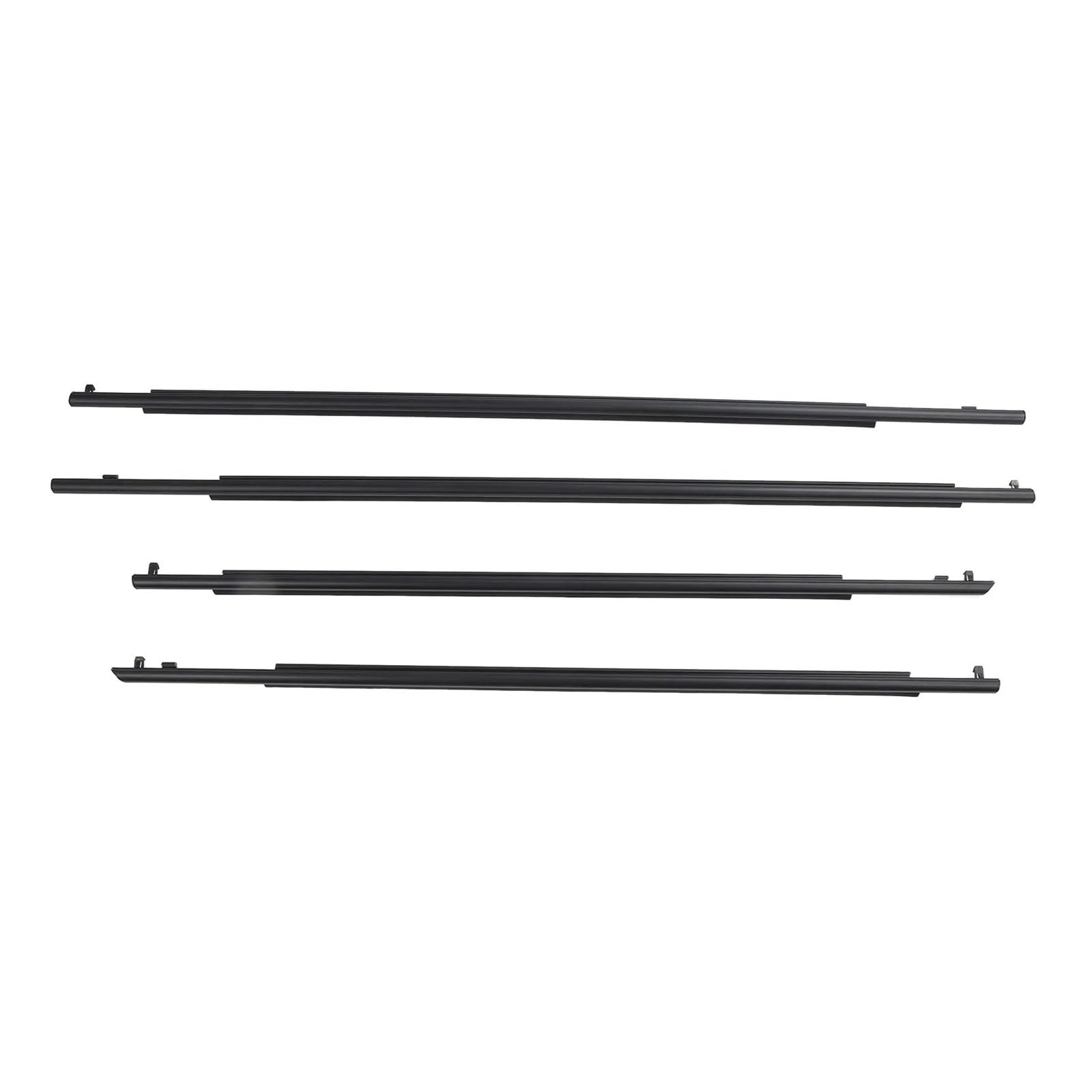 Car Seal Strip 4 Pcs Car Door Belt Moulding Weatherstrips Outside Window Seal 75710-47021 for Toyota for Prius 2010-2015 75730-47021