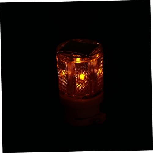 Miniatura 2 de SUPVOX Paquete de 2 luces solares estroboscópicas diurnas LED naranja para construcción de carreteras sin cable