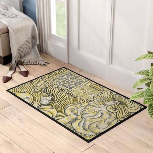 Paillasson Art Nouveau médiéval décoratif tapis d'accueil chic