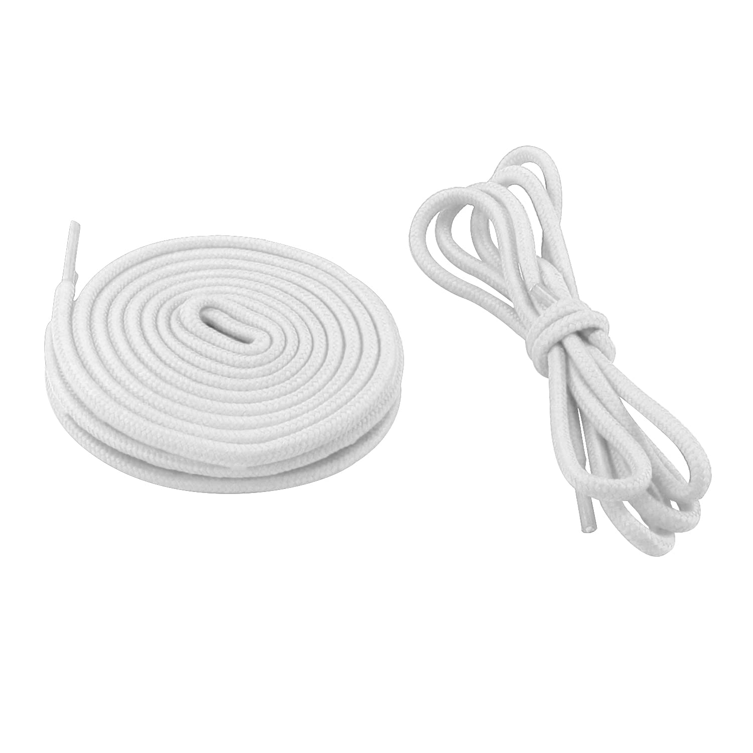 45" 2 Pairs Round Coloured Athletic Shoe Laces for Sneakers and Casual Shoes Fits All Adult and Kids