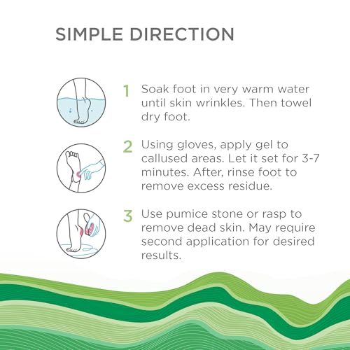 Image of Lee Beauty Professional Callus Remover for Feet - Peppermint, Powerful Formulation - Extra Strength Gel, Home Pedicure Foot Spa Results - Cracked & Dead Dry Skin Supplies - 8 Ounce