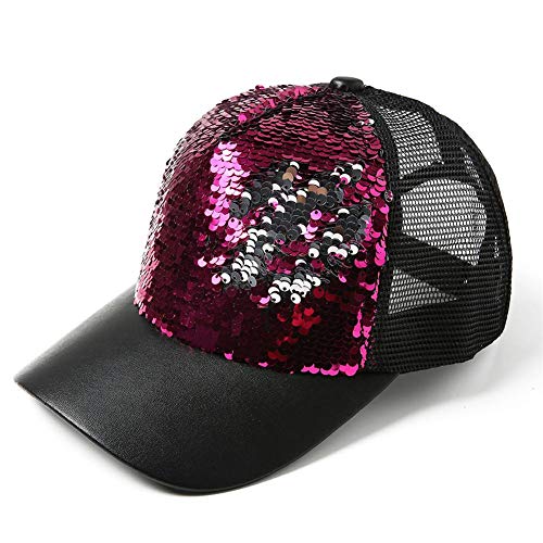 Casquette de baseball paillettes ajustable contre la chaleur des soirées