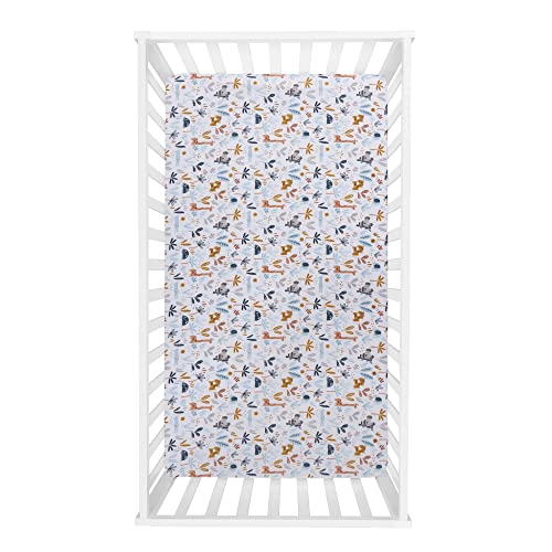 Image of Sammy & Lou Koala Palms 2-Pack Microfiber Fitted Crib Sheet Set, Fits Standard Crib Mattress 28 in x 52 in; Fully Elasticized,