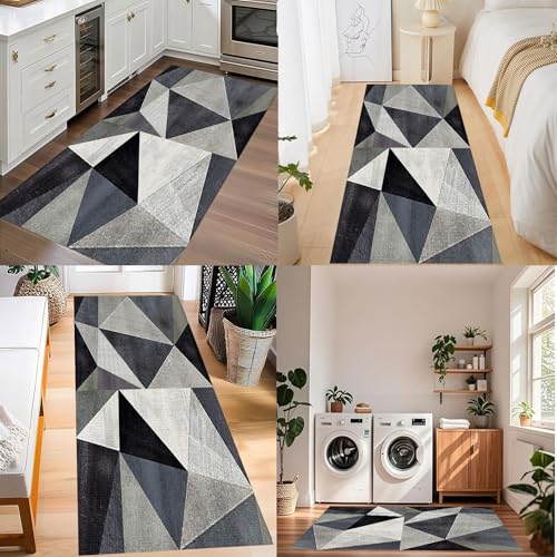 Alfombra moderna lavable de diseño elegante y alta absorción 8