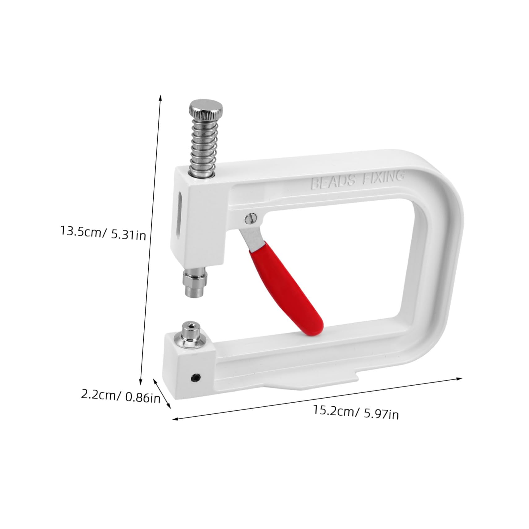 Operitacx Herramienta Manual para Remachar Cuentas, Kit de Engaste de Perlas, Diseño Portátil y Ligero para Joyería y Proyectos Creativos