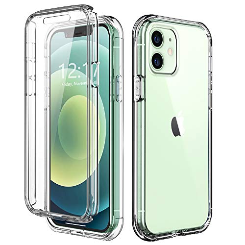 TOPSKY Case Compatible with iPhone 12 Pro/iPhone 12 6.1 inch 2020,Built-in Screen Protector Full Body Shockproof Heavy Duty Protection Durable Protective Strong Phone Cases Cover,Crystal Clear