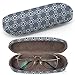 Produktbild Hardcase Brillenetui Sonnenbrillenetui Brillenbox Kunststof Clamshell-Art-Brillen-Fall mit Brille-Reinigungstuch (Lynch Gray)
