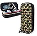 Produktbild Federmäppchen Floral Pattern with Doodle Flowers Cute Pen Pencil Case Leather 8 X 3.5 X 1.5 Inch Pouch Bag Pencil Case with Double Zipper Holder Box for School Office Girls Boys Adults