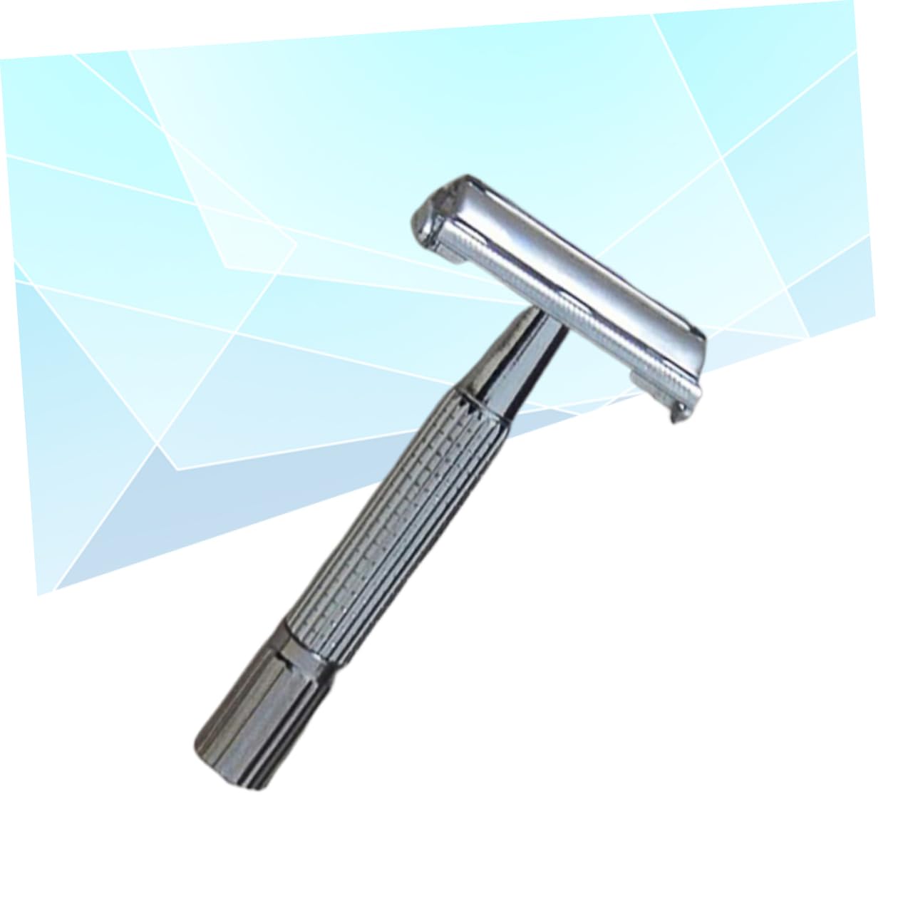 FOMIYES Traditional Manual Razor Holder for Men Vintage Shaving Machine Double-sided Blade Shaving Cream Brush 50 Blades Metal Construction Present