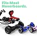 HYPER GOGO Drift GoKart Kit-Hoverboard Attachment,Outdoor Race Pedal Go Cart Car for Kids and Adults (Gray)