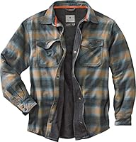 Legendary Whitetails Men's Standard Archer Thermal Lined Flannel Shirt Jacket, Sky, Medium