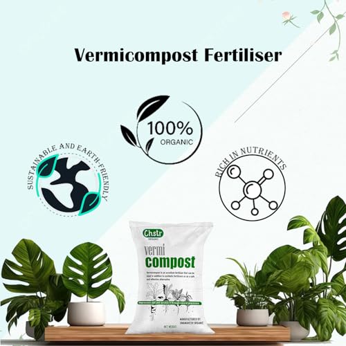 Image of Vermicompost Organic Manure for Home Garden, Pots and Farming (25 Kg)
