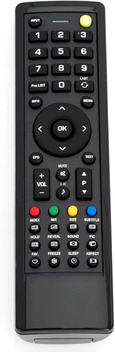 Replacement Remote Control Fit for HANNSPREE TV, Black - Image 3
